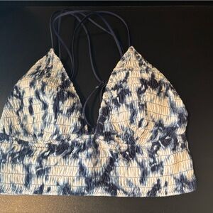 Victoria's Secret Blue and White Tie-Dye Skirt